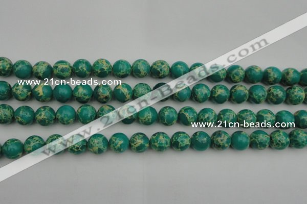 CDE2245 15.5 inches 10mm round dyed sea sediment jasper beads