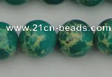 CDE2248 15.5 inches 16mm round dyed sea sediment jasper beads