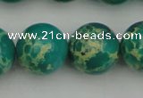 CDE2249 15.5 inches 18mm round dyed sea sediment jasper beads