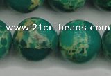 CDE2251 15.5 inches 22mm round dyed sea sediment jasper beads