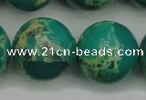 CDE2252 15.5 inches 24mm round dyed sea sediment jasper beads