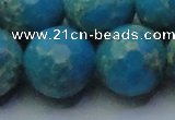 CDE2554 15.5 inches 24mm faceted round dyed sea sediment jasper beads