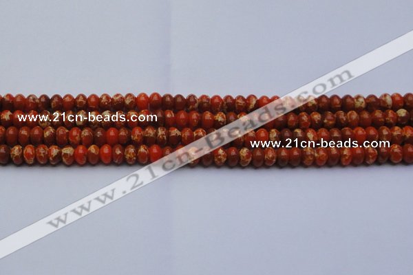 CDE2602 15.5 inches 8*12mm rondelle dyed sea sediment jasper beads