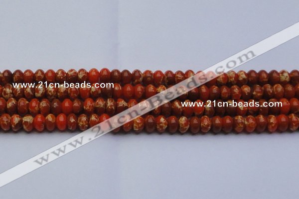 CDE2605 15.5 inches 13*18mm rondelle dyed sea sediment jasper beads