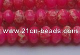 CDE2612 15.5 inches 12*16mm rondelle dyed sea sediment jasper beads