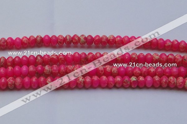 CDE2614 15.5 inches 15*20mm rondelle dyed sea sediment jasper beads