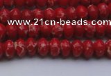 CDE2616 15.5 inches 5*8mm rondelle dyed sea sediment jasper beads