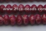 CDE2628 15.5 inches 12*16mm rondelle dyed sea sediment jasper beads