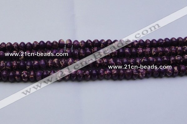 CDE2636 15.5 inches 12*16mm rondelle dyed sea sediment jasper beads