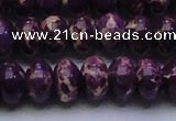 CDE2638 15.5 inches 15*20mm rondelle dyed sea sediment jasper beads