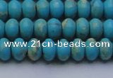 CDE2642 15.5 inches 8*12mm rondelle dyed sea sediment jasper beads