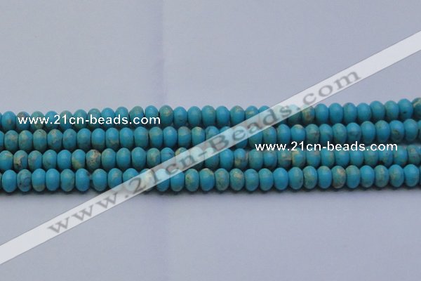 CDE2643 15.5 inches 10*14mm rondelle dyed sea sediment jasper beads