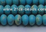 CDE2645 15.5 inches 13*18mm rondelle dyed sea sediment jasper beads