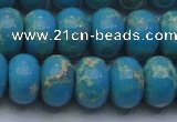 CDE2655 15.5 inches 15*20mm rondelle dyed sea sediment jasper beads