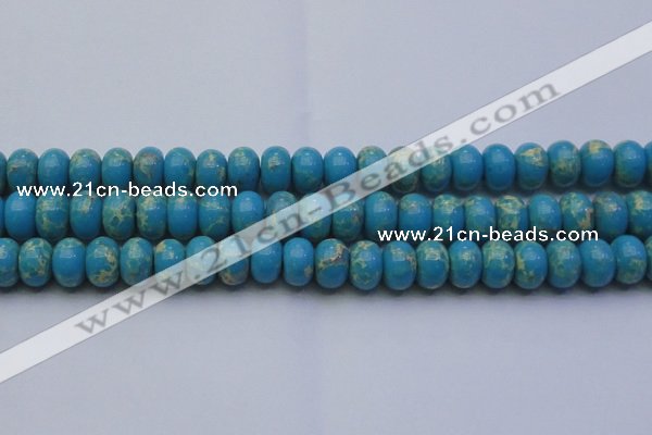 CDE2655 15.5 inches 15*20mm rondelle dyed sea sediment jasper beads