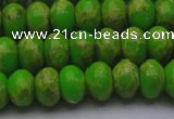 CDE2660 15.5 inches 12*16mm rondelle dyed sea sediment jasper beads