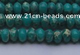 CDE2665 15.5 inches 7*10mm rondelle dyed sea sediment jasper beads