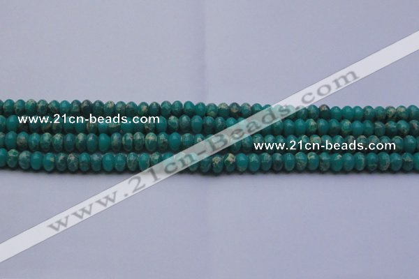 CDE2665 15.5 inches 7*10mm rondelle dyed sea sediment jasper beads