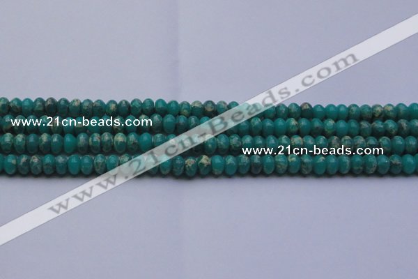 CDE2666 15.5 inches 8*12mm rondelle dyed sea sediment jasper beads