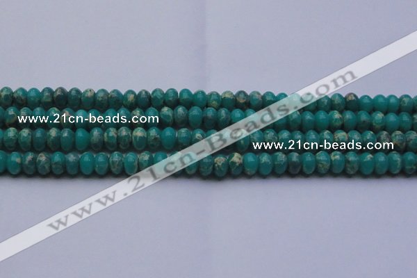 CDE2668 15.5 inches 12*16mm rondelle dyed sea sediment jasper beads