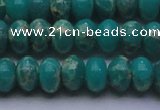 CDE2669 15.5 inches 13*18mm rondelle dyed sea sediment jasper beads