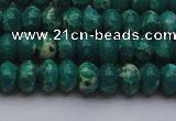 CDE2673 15.5 inches 7*10mm rondelle dyed sea sediment jasper beads