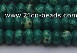 CDE2674 15.5 inches 8*12mm rondelle dyed sea sediment jasper beads