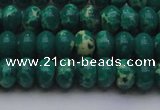 CDE2675 15.5 inches 10*14mm rondelle dyed sea sediment jasper beads