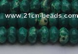 CDE2676 15.5 inches 12*16mm rondelle dyed sea sediment jasper beads