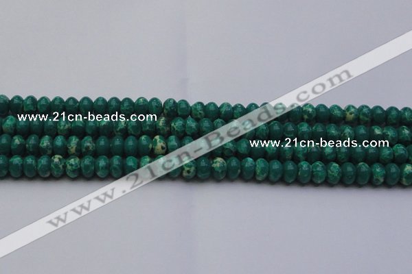 CDE2676 15.5 inches 12*16mm rondelle dyed sea sediment jasper beads