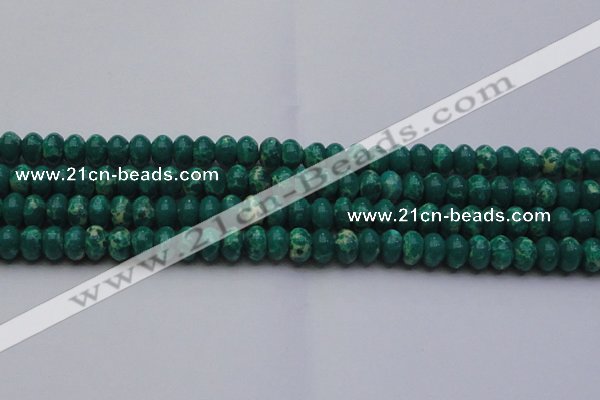 CDE2677 15.5 inches 13*18mm rondelle dyed sea sediment jasper beads