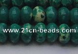 CDE2678 15.5 inches 15*20mm rondelle dyed sea sediment jasper beads