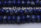 CDE2681 15.5 inches 7*10mm rondelle dyed sea sediment jasper beads