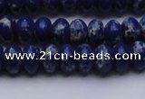 CDE2682 15.5 inches 8*12mm rondelle dyed sea sediment jasper beads