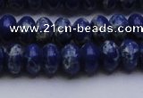 CDE2683 15.5 inches 10*14mm rondelle dyed sea sediment jasper beads