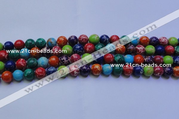 CDE2692 15.5 inches 12mm round dyed sea sediment jasper beads
