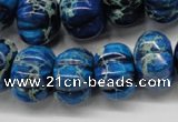 CDE295 15.5 inches 13*18mm pumpkin dyed sea sediment jasper beads