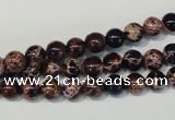 CDE361 15.5 inches 6mm round dyed sea sediment jasper beads