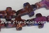 CDE450 15.5 inches 15*20mm cross dyed sea sediment jasper beads
