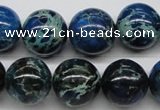 CDE47 15.5 inches 16mm round dyed sea sediment jasper beads wholesale