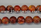 CDE493 15.5 inches 10mm round dyed sea sediment jasper beads