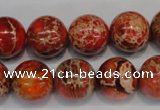 CDE495 15.5 inches 14mm round dyed sea sediment jasper beads