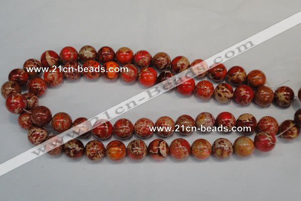 CDE495 15.5 inches 14mm round dyed sea sediment jasper beads