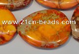 CDE580 20*25mm - 28*35mm freeform dyed sea sediment jasper beads
