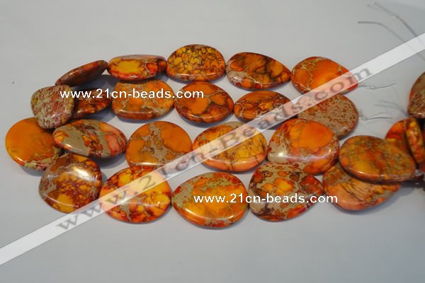 CDE580 20*25mm - 28*35mm freeform dyed sea sediment jasper beads