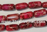 CDE598 15.5 inches 8*16mm column dyed sea sediment jasper beads