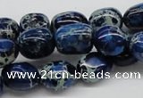 CDE63 15.5 inches 12*15mm nuggets dyed sea sediment jasper beads