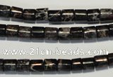 CDE670 15.5 inches 6*6mm tube dyed sea sediment jasper beads