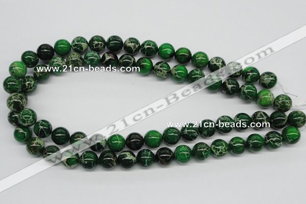 CDE70 15.5 inches 12mm round dyed sea sediment jasper beads