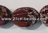 CDE701 15.5 inches 22*28mm star fruit shaped dyed sea sediment jasper beads